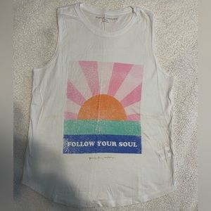 Spiritual Gangster Follow Your Soul Muscle Tank Size S White